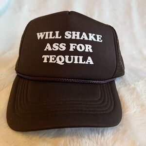 Brown Trucker Hat with Fun Slogan
